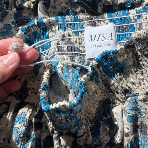 Misa Blue Floral Mini Skirt - Picture 8 of 8